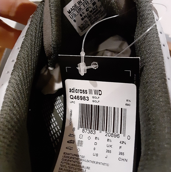 Adidas Men's adicross III (3) WD Golf Shoes - Picture 3 of 5